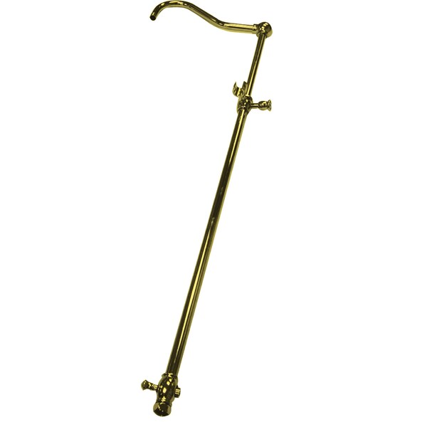 CCR6172 Vintage 60" Add On Shower W/ 17" Shower Arm, Polished Brass